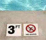 no diving